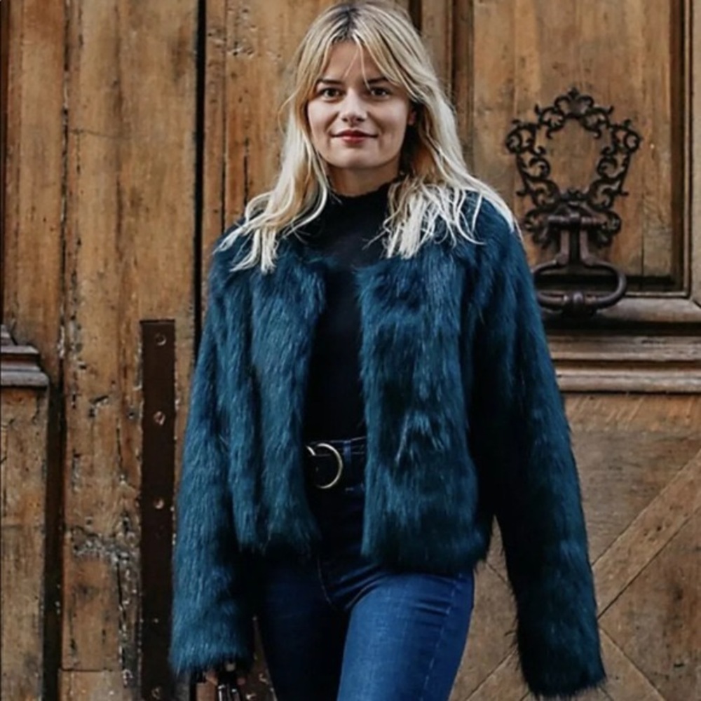Free People Frankie Faux Fur Coat